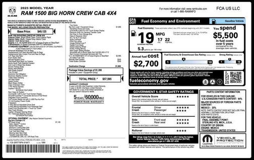2023 RAM 1500 Big Horn/Lone Star