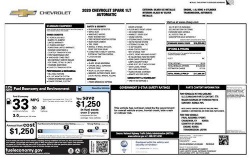 2020 Chevrolet Spark 1LT