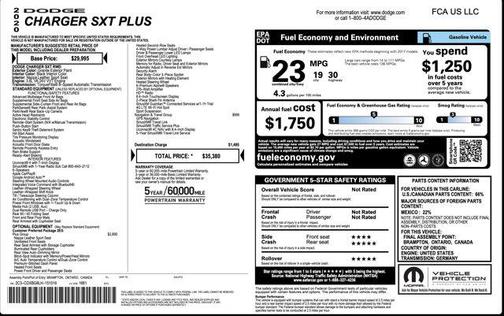 2020 Dodge Charger SXT