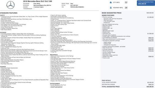 2018 Mercedes-Benz GLC 300 Base