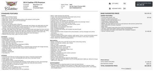 2014 Cadillac XTS Vsport Premium