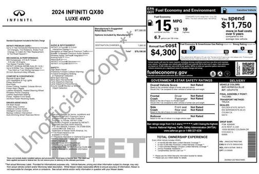 2024 INFINITI QX80 Luxe