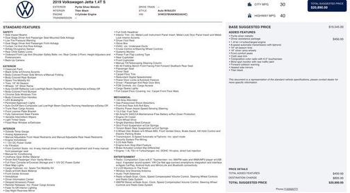 2019 Volkswagen Jetta 1.4T SE