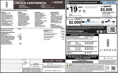 2019 Lincoln Continental Select