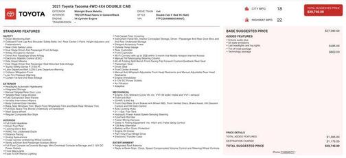2021 Toyota Tacoma TRD Off Road