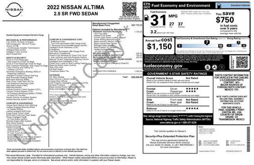2022 Nissan Altima SR FWD