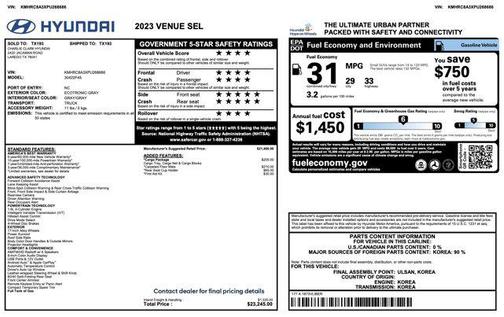 2023 Hyundai VENUE SEL