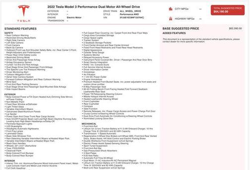 2022 Tesla Model 3 Performance