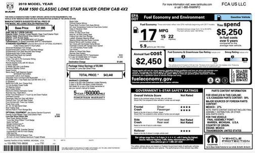 2019 RAM 1500 Lone Star