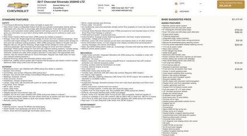2017 Chevrolet Silverado 2500 LTZ