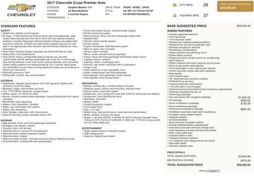 2017 Chevrolet Cruze Premier