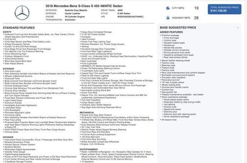 2018 Mercedes-Benz S-Class 4MATIC