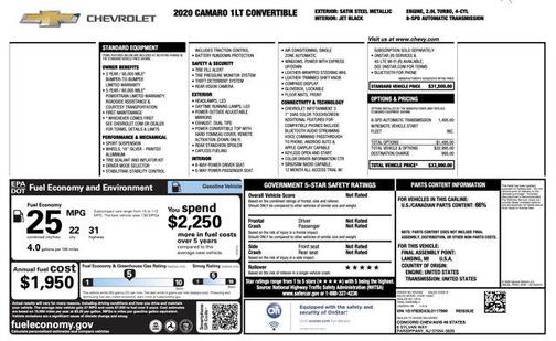 2020 Chevrolet Camaro 1LT