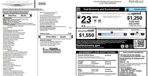 2022 Chrysler 300 S