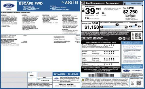 2023 Ford Escape Active