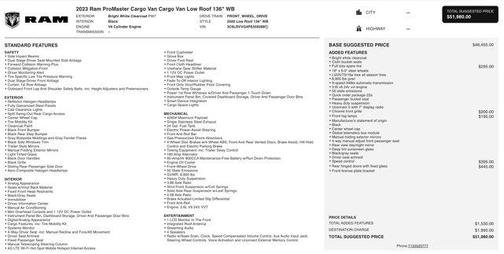 2023 RAM ProMaster 2500 Base
