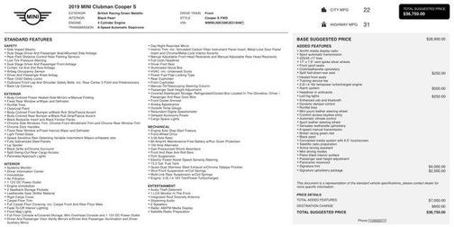 2019 MINI Clubman Cooper S