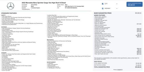 2022 Mercedes-Benz Sprinter 2500 High Roof