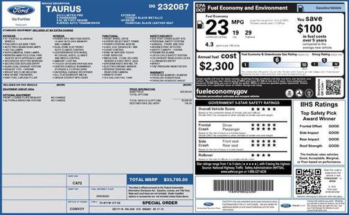2013 Ford Taurus Limited