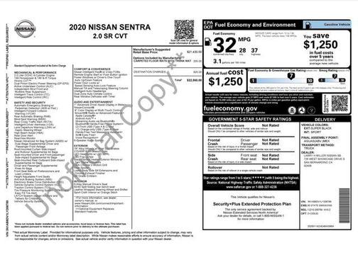 2020 Nissan Sentra SR