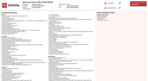 2022 Toyota Camry XSE