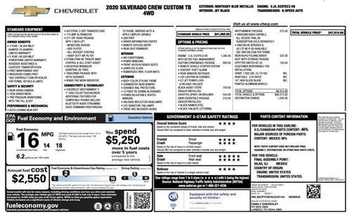 2020 Chevrolet Silverado 1500 Custom Trail Boss