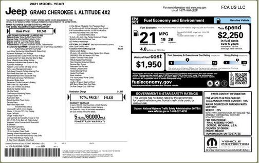 2021 Jeep Grand Cherokee L Altitude