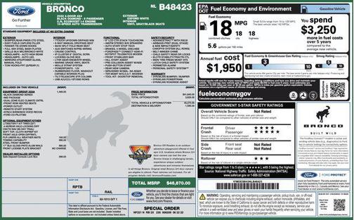 2022 Ford Bronco Black Diamond