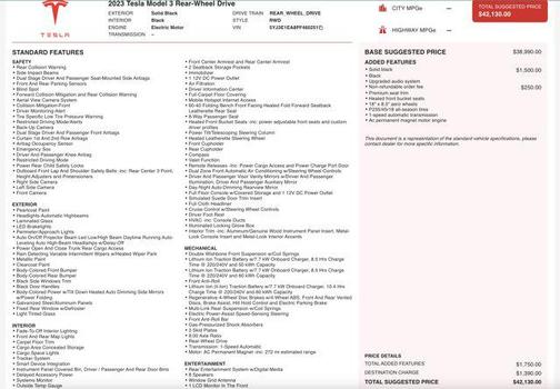 2023 Tesla Model 3 Standard Range