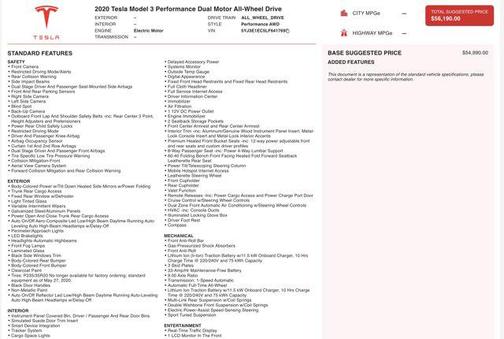 2020 Tesla Model 3 Performance