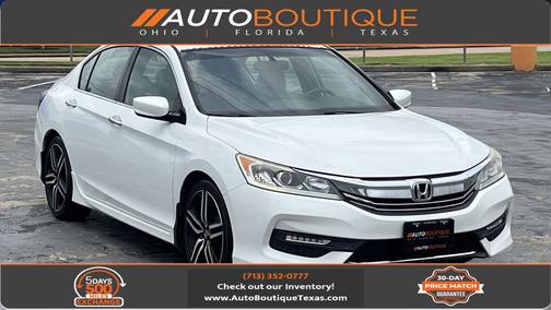 White Orchid Pearl 2016 Honda Accord Sport