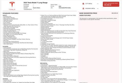 2023 Tesla Model Y Long Range Dual Motor All-Wheel Drive