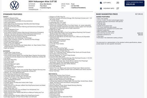 2024 Volkswagen Atlas 2.0T SE