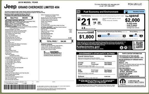 2019 Jeep Grand Cherokee Limited