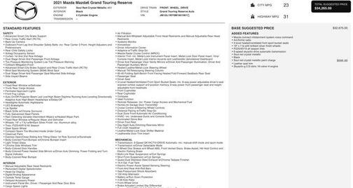 2021 Mazda Mazda6 Grand Touring Reserve