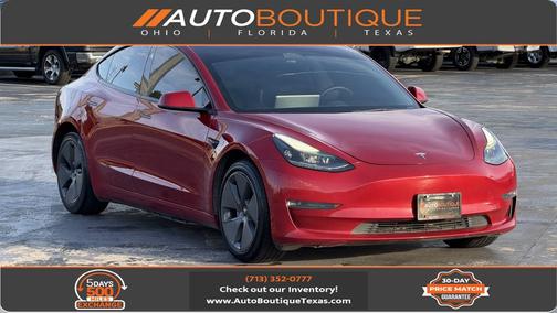 Red Multi-Coat 2022 Tesla Model 3 Long Range