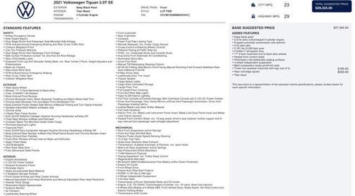 2021 Volkswagen Tiguan 2.0T SE