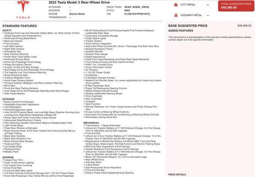 2023 Tesla Model 3 Standard Range