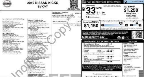 2019 Nissan Kicks SV