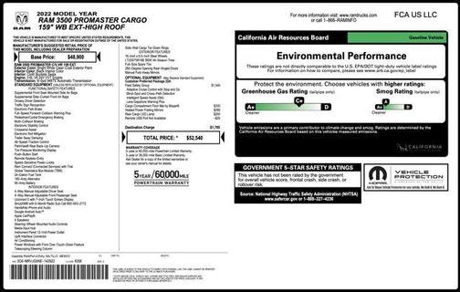2022 RAM ProMaster 3500 High Roof