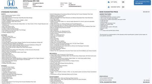 Orangeburst Metallic 2019 Honda HR-V EX