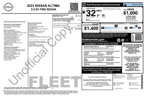 2023 Nissan Altima 2.5 SV