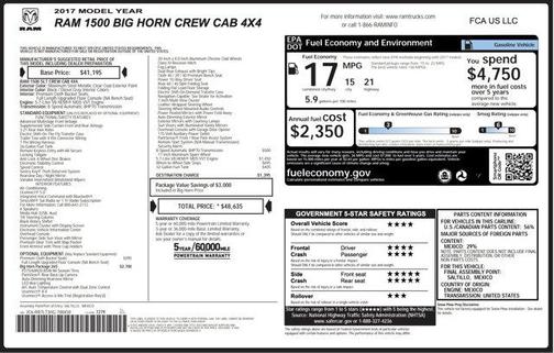 2017 RAM 1500 Big Horn