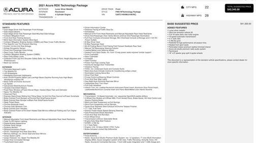 2021 Acura RDX Technology Package