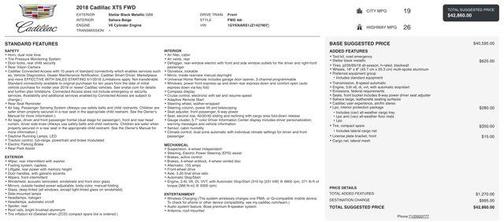 2018 Cadillac XT5 Base