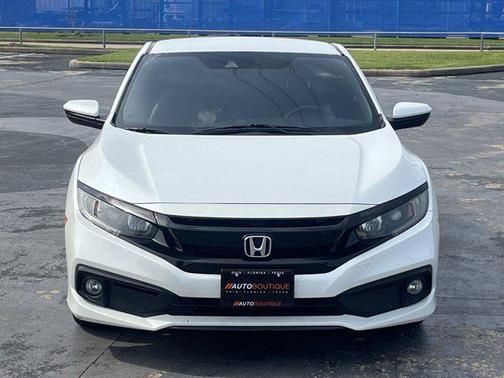 Platinum White Pearl 2020 Honda Civic Sport