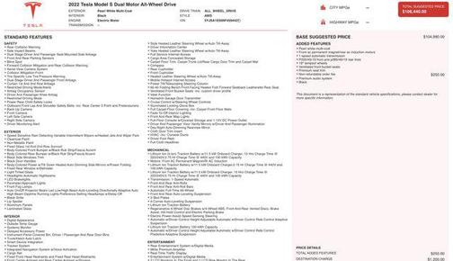 2022 Tesla Model S Dual Motor All-Wheel Drive
