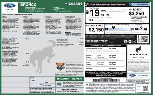 2021 Ford Bronco Black Diamond