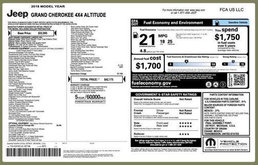 2018 Jeep Grand Cherokee Altitude