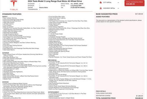 2024 Tesla Model 3 Long Range